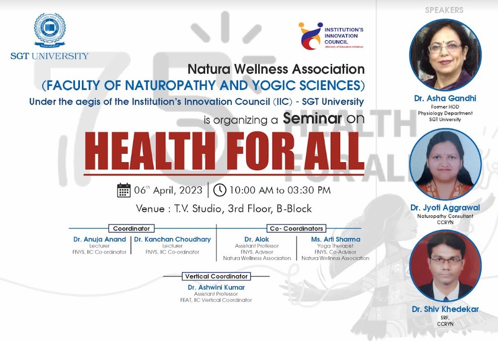 You are currently viewing Seminar on “Health For All”